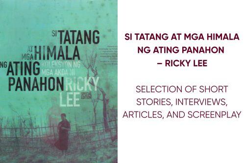 Si Tatang at mga Himala ng Ating Panahon – Ricky Lee book cover Si Tatang at mga Himala ng Ating Panahon – Ricky Lee book cover