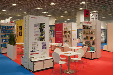 Inselstand auf der Frankfurter Buchmesse