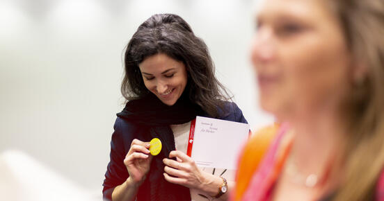 Teilnehmerin bei Young Talents auf der Frankfurter Buchmesse