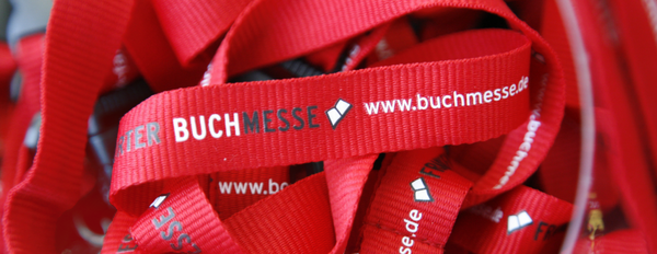 Lanyards mit Buchmesse bedruckt