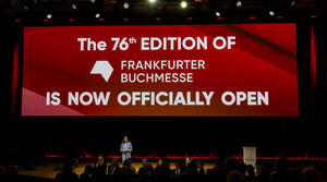 Leinwand The 76th Edition of Frankfurter Buchmesse is now officially open